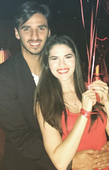 Carolina Jaikel with husband Bryan Ruiz on valentine day